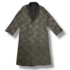 参考上代369600円 Yohji Yamamoto POUR HOMME 24AW Ny/C GROSGRAIN LINING PT RAGLAN COAT ラグランコート リバーシブルアウター ヨウジヤマモトプールオム HO-C18-601 ブラック 1のサムネイル