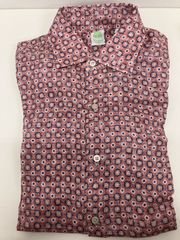 FINAMORE 1925 Tokyo Slim Fit Floral Printed Shirt in Pink　メンズ　シャツ　ピンク
