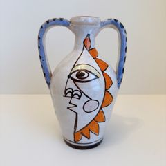 イタリア　デシモーネ　一輪挿し　花瓶　陶器　ヴィンテージ