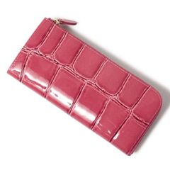 アンミカプロデュース シャイニングクロコダイル長財布（ワイン