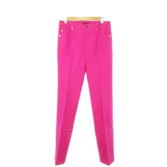 エスカーダ ESCADA パンツ ジーンズ カラーデニム ストレート センタープレス ストレッチ 36 S ピンク ネオン /AH20 ■GY19のサムネイル