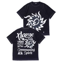 XLARGE エクストララージ 101252011027 COMMUNITY SPIRIT S/S TEE Tシャツ BLACK 正規通販 メンズ レディース