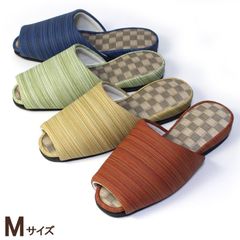 夏用 和モダン 来客用 スリッパ M 畳風 ビニールレザー 水拭きOK 長持ち 高級感あり 自宅 業務用に