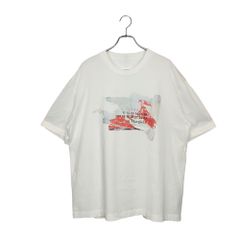 Maison Margiela メゾン マルジェラ 19AW デストロイ カレンダーロゴ 半袖 Tシャツ S50GC0577 S22816 46 ホワイト