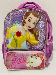 D(418k2) ディズニー プリンセス 美女と野獣 ベル リュックサック バックパック キッズ 子供 女の子 遠足 通園 通学 幼稚園 保育園 鞄