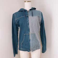 Denim Zip parka