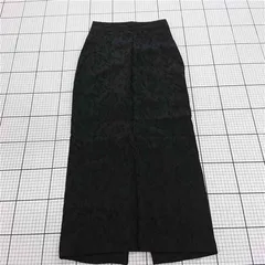 ◇ Θ ZARA ザラ 花柄 ロング丈 タイト スカート サイズXS ブラック系 レディース E  【1508060003492】