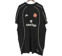 オーバーサイズ　balenciaga 黒シャツ PARIS 10番　　サッカー balenciaga サッカーユニフォーム 黒 PARIS 10 BALENCIAGA