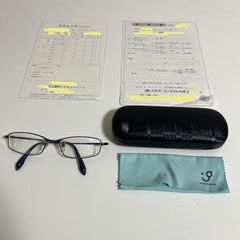 [ファッション小物]1:眼鏡　度入り　ケース、クリーナー、処方箋、領収書付き