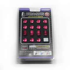 【RAYS正規品】レイズ ジュラナット ギアタイプ 4穴用 M12ｘP1.5 16個入 レッドアルマイト ／アルミナット