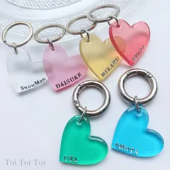 推し活にも♡うるつやハートのレジンチャーム【名入れ】【大人女子】