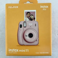 03w14135/【動作確認済】チェキ INSTAX MINI 11 インスタックス・ミニ ブラッシュピンク フジフイルム FUJIFILM