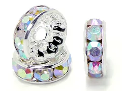 ロンデル 平型(シルバー)(レインボー)(7mm)(50個)