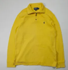ポロ Ralph Lauren(ラルフローレン) ライトイエロー ハーフジップ パーカー M