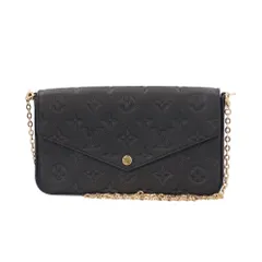 ルイヴィトン ポシェットフェリシー モノグラムアンプラント ショルダーバッグ モノグラムアンプラント M82477 ブラック レディース  LOUIS VUITTON  中古 ルイヴィトン  ルイ ヴィトン