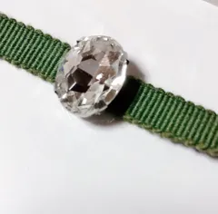 1225クリア　ガラスの一粒帯留め　キラキラ　クリスマス　アンティーク　着物　洒落　帯　帯締め　帯揚げ　振袖　セット　袋帯　しごき