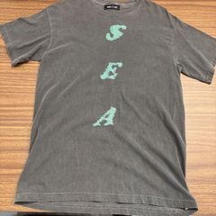 ★WIND AND SEA エンブロイダリーTシャツ 半袖Tシャツ カットソー ウィンダンシー WDS-CS-160 チャコール M
