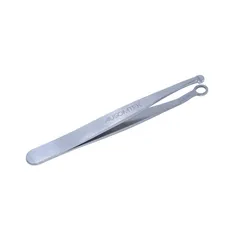 【人気商品】，【特価商品】，【特価】[アップグレード版] AUSOMTEK 鼻毛と耳毛のトリミングピンセット、眉毛グルーミングはさみ、まつげクリッパー、ステンレス鋼グルーミングはさみ、安全なラウンド頭、男女兼用 (1個入)
