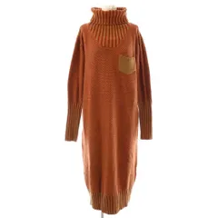 アヴィレックス AVIREX ワンピース ニット M テラコッタオレンジ ブラウン /ES ■GY48