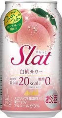 【つぶつぶグレープフルーツ入り】Slat(すらっと) 白桃サワー [ チューハイ 350ml×24本 ]【激安在庫処分!! 離島、沖縄配送対応不可】 ;J-(00002245-24PS);