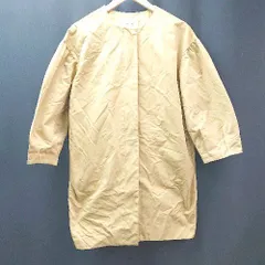 ◇ Simplicite ラグランスリーブ カジュアル 上品 長袖 ノーカラー ジップ コート 表記なし マスタード レディース E 【1309040059405】のサムネイル