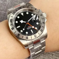 NH34搭載　MODカスタム オマージュ GMT ブラック×グレー　フルカスタム NH34搭載 MODカスタム オマージュ GMT ブラック×グレー フル