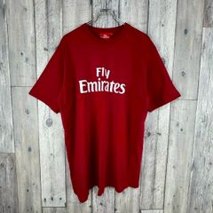 FLY Emirates フライエミレーツ ロゴTシャツ 赤 カジュアル ストリート系 半袖 Tシャツ TEE XL