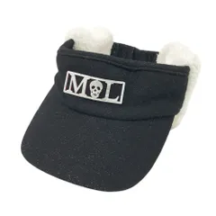 MARK&LONA サンバイザー　リボン　レディース　ブラック　スカル MARK&LONA サンバイザー リボン レディース ブラック スカル