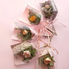 ドライフラワーミニブーケ 5点セット xs 13…xs17