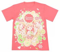 [중고] T 셔츠 (캐릭터) CANDY ISLAND T 셔츠 핑크 L 사이즈 [이치 반 쿠지 아이돌 마스터 신데렐라 걸스 346 프로 아이돌 페스티벌!] D 상