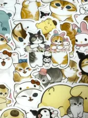 40枚　mofusand x SANRIO２　モフサンド　サンリオ　防水シール