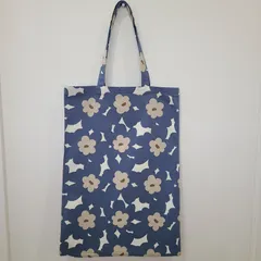 ハンドメイド　エコバッグ　サブバッグ　マチあり　花柄　北欧