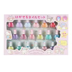 ☆ サンリオキャラクターズ ☆ はがせるマニキュア 18本セット レイス はがせる マニキュア 18本セット はがせるマニキュア はがせるネイル はがせる ネイル かわいい 可愛い コスメ キッズ 女の子 女児 ガール キュート 子供 子ども ギフト 贈り物