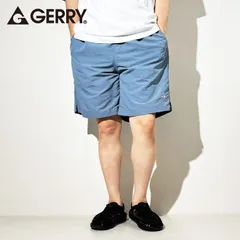 GERRY 水陸両用 ナイロン ハーフパンツ メンズ 速乾 ショートパンツ 短パン 川 海 水着 男女兼用 ユニセックス バギーショーツ ライトブルー さらさら 涼しい 軽量 軽い 薄い ナイロン 100％ S M L LL XL ブルー 079190