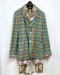 COMME des GARCONS HOMME PLUS｜コムデギャルソンオムプリュス  チェック レイヤード ジャケット