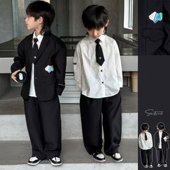 小学生 男の子 小学校 卒業式 卒園式 入学式 入園式 3点セット 結婚式 スーツ スーツ 子供服七五三 子供 男子 シャツ フォーマル 発表会  nee4j776915