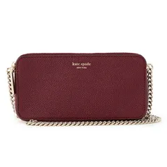 新品 ケイトスペード kate spade ショルダーバッグ DOUBLE ZIP MINI CROSSBODY チェリーウッド