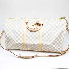 【美品】ルイヴィトン　キーポル・バンドリエール 55　ダミエ・アズール　ボストンバッグ　ショルダー	N41429