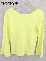 ■ PLST プラステ ニット 長袖 Vネック セーター サイズＭ イエロー レディース 【中古】 【1002801064013】