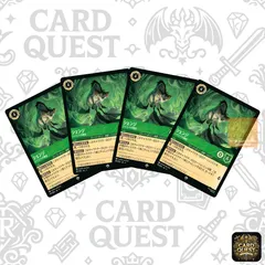 ★フォローで5％OFF！【状態A】シェンジ ハイエナの頭目 ×4枚セット｜85/204 JA 通常仕様｜ロルカナ Lorcana 第3弾『インクランド探訪』スーパーレア｜エメラルド キャラクター