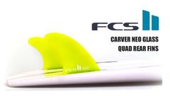 FCS II Carver Neo Glass Quad Rear Side Fins