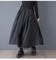 新品 2026新作 モード系　ニューデザイン　大きいサイズ　立体プリーツ　不規則スカート　女性用　レイジースタイル　ハイウエスト　ファッション　スリムAラインスカート　個性派