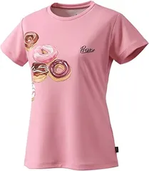 【新品】【Sサイズのみ】prince（プリンス）遮熱 半袖 テニス ウェア レディース・ウィメンズ Tシャツ シェルピンク WS2053-003-S