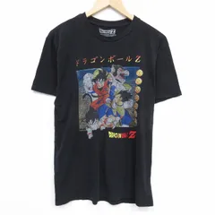 L/古着 半袖 Tシャツ メンズ アニメ ドラゴンボールZ クルーネック 黒 ブラック 25jul22 中古
