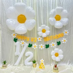 【数量限定】ハーフバースデー バルーン、ハーフバースデー 飾り バルーンフラワー ハーフバースデー 女の子 男の子