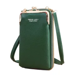 [ulterra] ウルテラ ショルダーバッグ スマホショルダー レディース グリーン 緑 斜めがけ 大容量 可愛い おしゃれ 肩掛け ポシェット ポーチ 財布 携帯ポーチ スマホポーチ スマホ [グリーン]