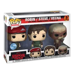 Funko Pop! 3pk ファンコ ポップ3コ Stranger Things ストレンジャーシングス ロビン&スティーブ&ヘヴェクナ フィギュア 
