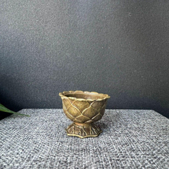 銅細工 蓮華水盆 筆洗 洗筆壺 装飾品 工芸品 美術品 置物
