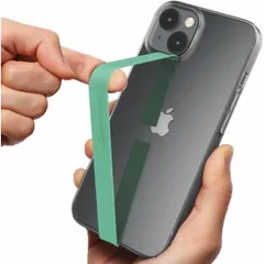 伸びるスマホストラップ、 iPhone, Android スマホケース ミント