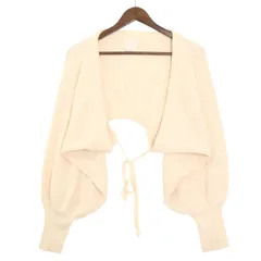 KASTANE カスタネ 秋冬 ニット★ ボレロ カーディガン セーター 羽織り Sz.F レディース 白